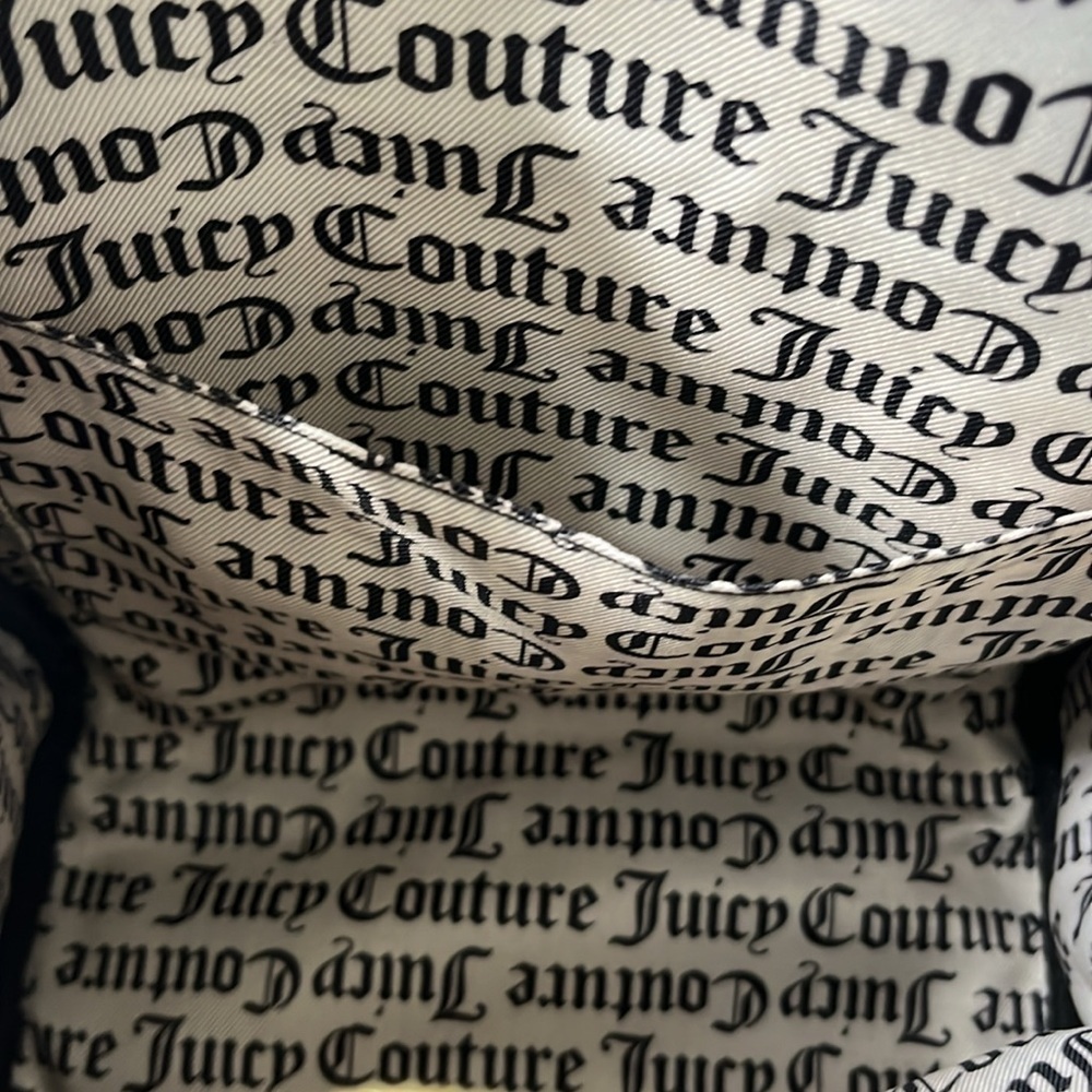 NEW Juicy Couture Liquorice Big Spender Studded Velvet Backpack - Picture 10 of 12